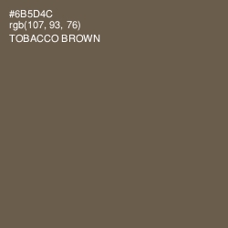 #6B5D4C - Tobacco Brown Color Image